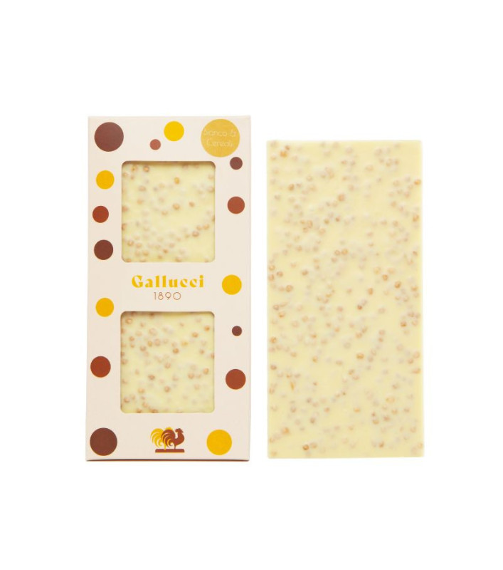 Tavoletta cioccolato bianco con cereali da 100 g