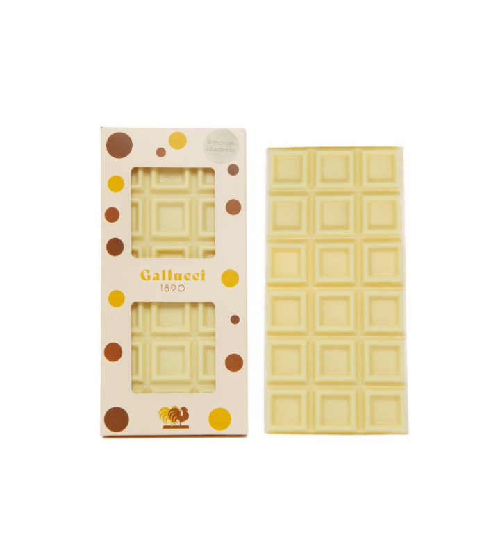 Tavoletta cioccolato bianco con edulcorante da 100 g