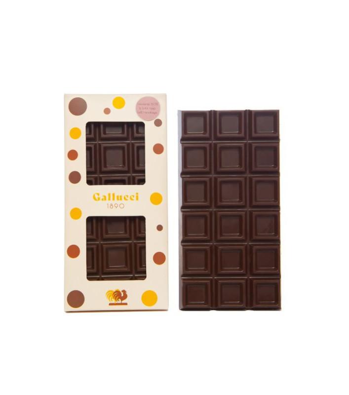 Tavoletta cioccolato extra fondente 60% con sale rosa dell'Himalaya da 100 g