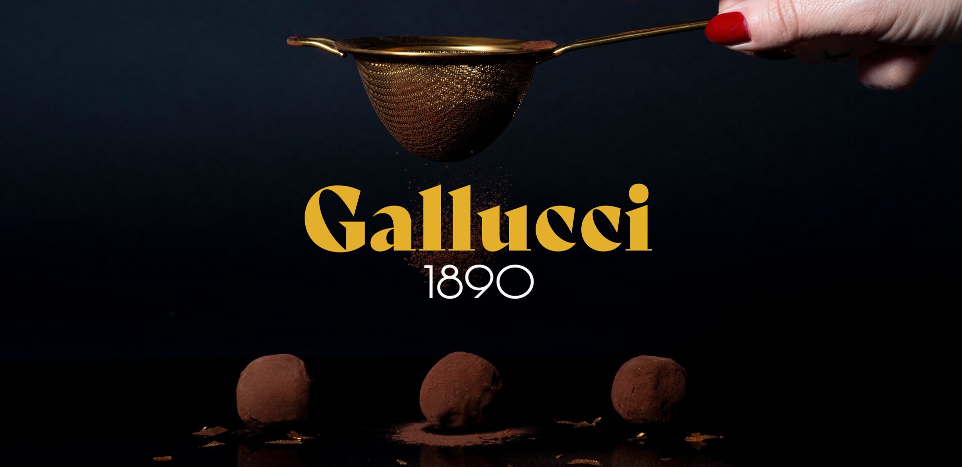 Tartufi neri artigianali al cioccolato Gallucci 1890